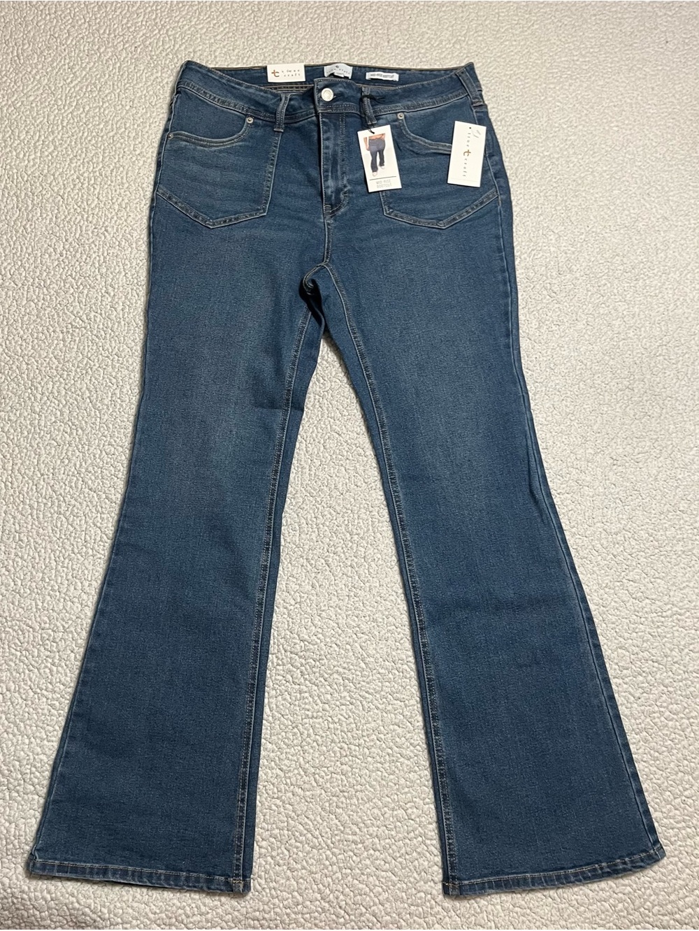 True Craft Mid-Rise Bootcut Jeans